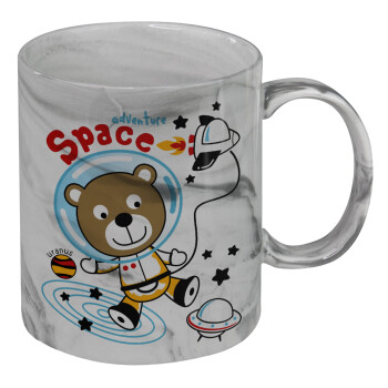 Kids Space, Mug ceramic marble style, 330ml