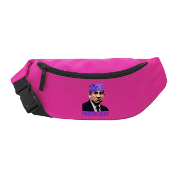 Prison Mike The office, Unisex waist bag (banana) in PINK color with 2 pockets