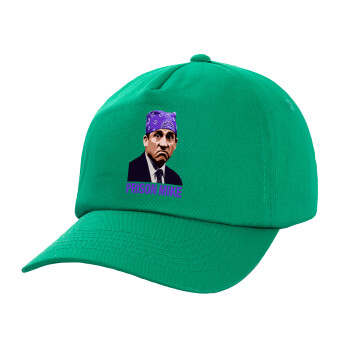 Prison Mike The office, Adult Baseball Cap, 100% Cotton, Green (COTTON, ADULT, UNISEX, ONE SIZE)