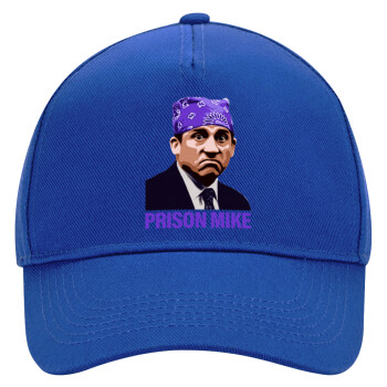 Prison Mike The office, Καπέλο Ενηλίκων Ultimate ΜΠΛΕ, (100% ΒΑΜΒΑΚΕΡΟ DRILL, ΕΝΗΛΙΚΩΝ, UNISEX, ONE SIZE)