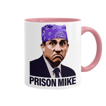 Prison Mike The office, Mug colored pink, ceramic, 330ml