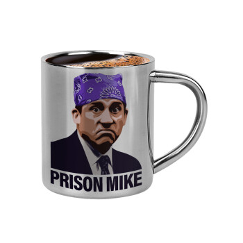 Prison Mike The office, Double-wall metal cup for espresso (220ml)