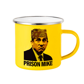 Prison Mike The office, Yellow Enamel Metallic Cup 360ml