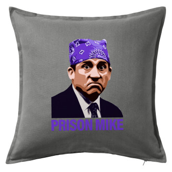 Prison Mike The office, Sofa cushion Grey 50x50cm includes filling