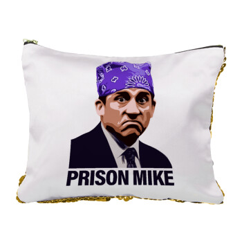 Prison Mike The office, Τσαντάκι νεσεσέρ με πούλιες (Sequin) Χρυσό