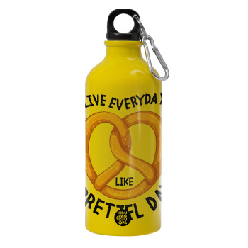 The office, Live every day like pretzel day, Water bottle 600ml