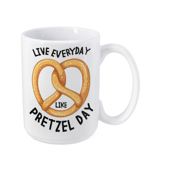 The office, Live every day like pretzel day, Κούπα Mega, κεραμική, 450ml