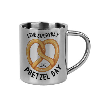 The office, Live every day like pretzel day, Mug Stainless steel double wall 300ml