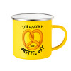 Yellow Enamel Metallic Cup 360ml