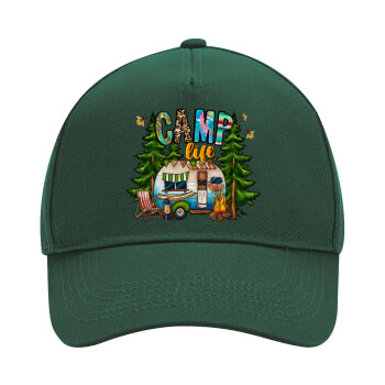 Camp Life, Adult Ultimate Hat GREEN, (100% COTTON DRILL, ADULT, UNISEX, ONE SIZE)