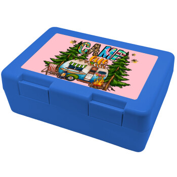 Camp Life, Children's cookie container BLUE 185x128x65mm (BPA free plastic)