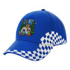 Adult Ultimate BLUE RACING Cap, (100% COTTON DRILL, ADULT, UNISEX, ONE SIZE)