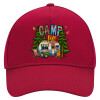 Adult Ultimate Hat RED, (100% COTTON DRILL, ADULT, UNISEX, ONE SIZE)