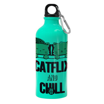 Catflix and Chill, Water bottle 600ml