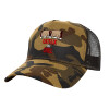 Adult Structured Trucker Hat, with Mesh, (Camouflage) Army (100% COTTON, ADULT, UNISEX, ONE SIZE)