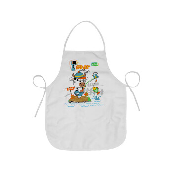 Kids Fisherman, Chef Apron Short Full Length Adult (63x75cm)