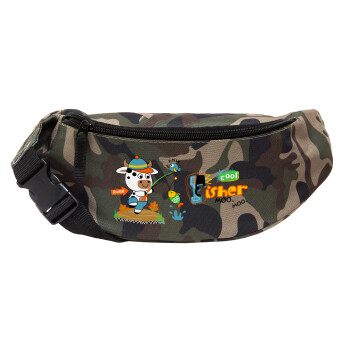 Kids Fisherman, Unisex waist bag (banana) in Jungle camouflage color with 2 pockets