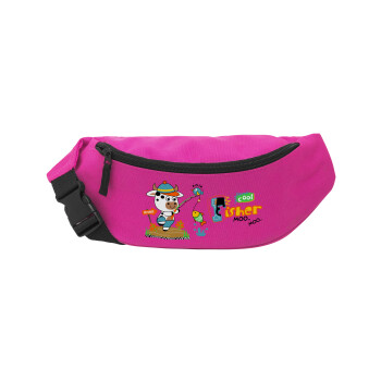 Kids Fisherman, Unisex waist bag (banana) in PINK color with 2 pockets