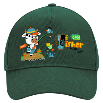 Kids Fisherman, Adult Ultimate Hat GREEN, (100% COTTON DRILL, ADULT, UNISEX, ONE SIZE)