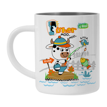 Kids Fisherman, Mug Stainless steel double wall 450ml