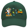 Adult Ultimate Hat GREEN, (100% COTTON DRILL, ADULT, UNISEX, ONE SIZE)