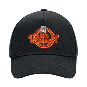 Stand up comedy, Adult Ultimate Hat BLACK, (100% COTTON DRILL, ADULT, UNISEX, ONE SIZE)