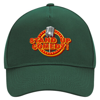 Stand up comedy, Adult Ultimate Hat GREEN, (100% COTTON DRILL, ADULT, UNISEX, ONE SIZE)