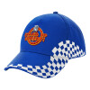 Adult Ultimate BLUE RACING Cap, (100% COTTON DRILL, ADULT, UNISEX, ONE SIZE)