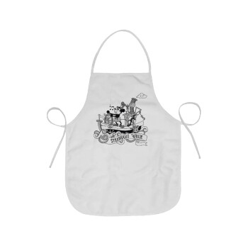 Mickey steamboat, Chef Apron Short Full Length Adult (63x75cm)