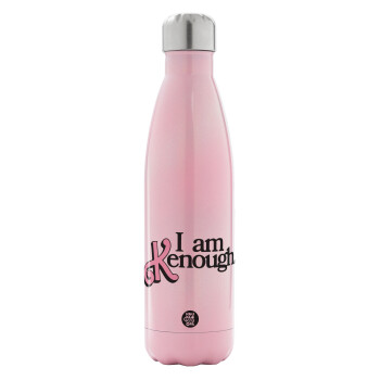 Barbie, i am Kenough, Metal mug thermos Pink Iridiscent (Stainless steel), double wall, 500ml