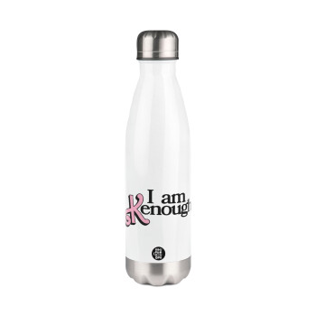 Barbie, i am Kenough, Metal mug thermos White (Stainless steel), double wall, 500ml