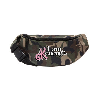 Barbie, i am Kenough, Unisex waist bag (banana) in Jungle camouflage color with 2 pockets