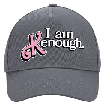 Barbie, i am Kenough, Ultimate Adult Hat Grey, (100% COTTON DRILL, ADULT, UNISEX, ONE SIZE)