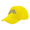 Child's Baseball Cap, 100% Cotton Twill, Yellow (COTTON, CHILD, UNISEX, ONE SIZE)