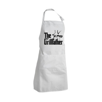 The Grill Father, Adult Chef Apron (with sliders and 2 pockets)