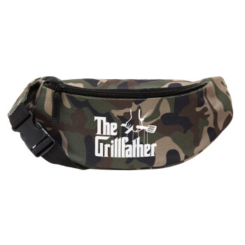 The Grill Father, Unisex τσαντάκι μέσης (μπανάνα) χρώματος παραλλαγή Jungle με 2 τσέπες