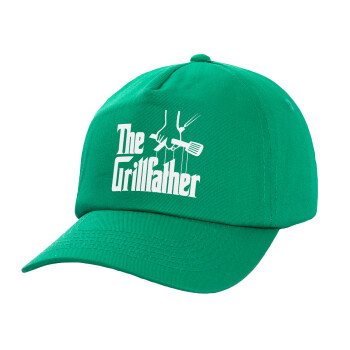 The Grill Father, Καπέλο παιδικό Baseball, 100% Βαμβακερό Twill, Πράσινο (ΒΑΜΒΑΚΕΡΟ, ΠΑΙΔΙΚΟ, UNISEX, ONE SIZE)