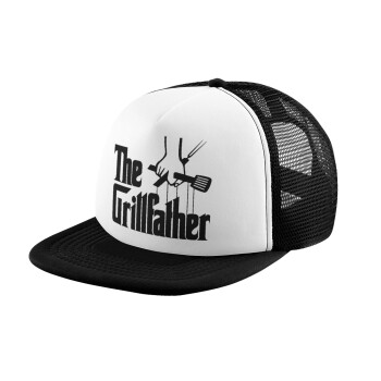 The Grill Father, Καπέλο Ενηλίκων Soft Trucker με Δίχτυ Black/White (POLYESTER, ΕΝΗΛΙΚΩΝ, UNISEX, ONE SIZE)