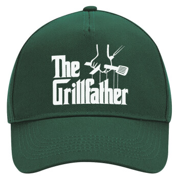 The Grill Father, Adult Ultimate Hat GREEN, (100% COTTON DRILL, ADULT, UNISEX, ONE SIZE)