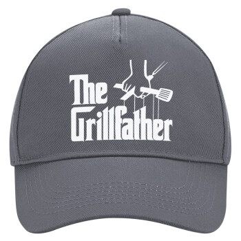 The Grill Father, Ultimate Adult Hat Grey, (100% COTTON DRILL, ADULT, UNISEX, ONE SIZE)