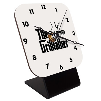 The Grill Father, Επιτραπέζιο ρολόι ξύλινο με δείκτες (10cm)