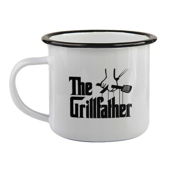 The Grill Father, Κούπα εμαγιέ με μαύρο χείλος 360ml