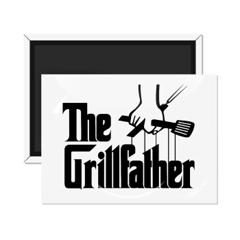 The Grill Father, Ορθογώνιο μαγνητάκι ψυγείου διάστασης 9x6cm