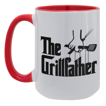 The Grill Father, Κούπα Mega 15oz, κεραμική Κόκκινη, 450ml