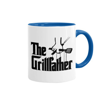 The Grill Father, Κούπα χρωματιστή μπλε, κεραμική, 330ml