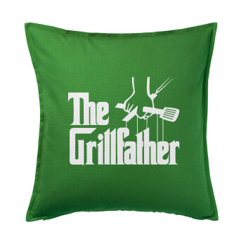 The Grill Father, Sofa cushion Green 50x50cm includes filling