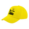 Child's Baseball Cap, 100% Cotton Twill, Yellow (COTTON, CHILD, UNISEX, ONE SIZE)