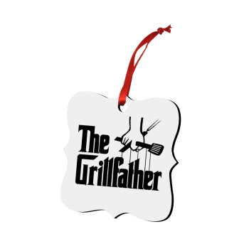 The Grill Father, Christmas ornament polygon wooden 7.5cm