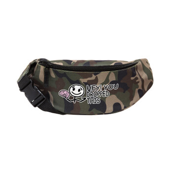 Hey! You dropped this, Unisex waist bag (banana) in Jungle camouflage color with 2 pockets