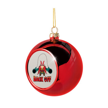 Yosemite Sam Back OFF, Christmas tree ball Red 8cm